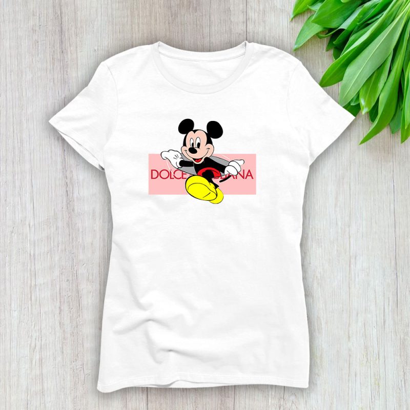 Disney Mickey Mouse Dolce & Gabbana Lady T-Shirt Women Tee LTL14302