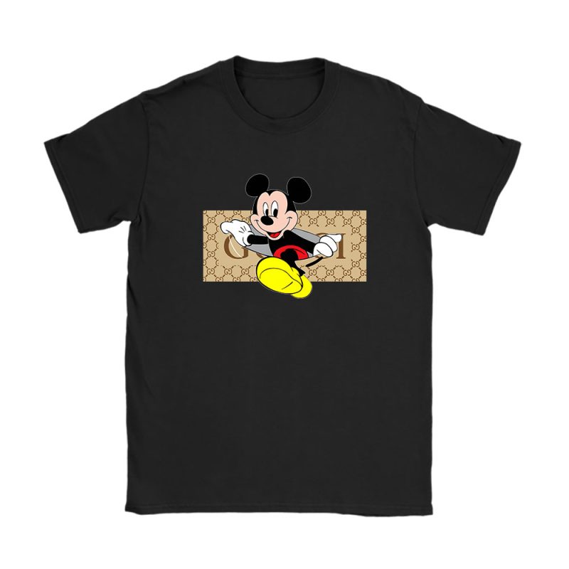 Disney Mickey Mouse Gucci Unisex T-Shirt Cotton Tee TAT14304