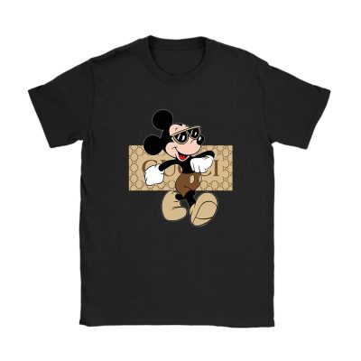 Disney Mickey Mouse Gucci Unisex T-Shirt Cotton Tee TAT14305