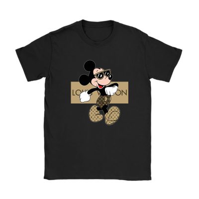 Disney Mickey Mouse Louis Vuitton Unisex T-Shirt Cotton Tee TAT14307