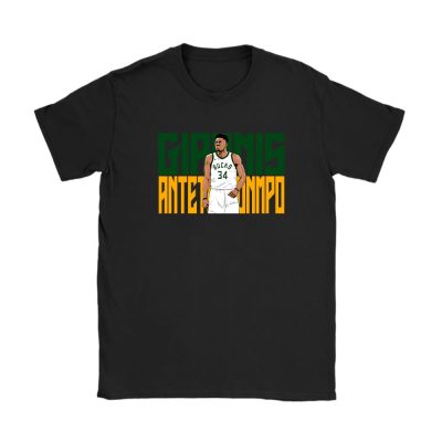 Giannis Antetokounmpo X Milwaukee Bucks Basketball Team X Antetokounmpo Fan Unisex T-Shirt Cotton Tee TAT14223