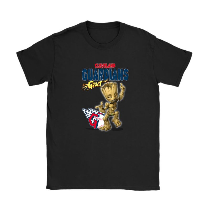 Groot MLB Cleveland Guardians Unisex T-Shirt Cotton Tee TAT13007