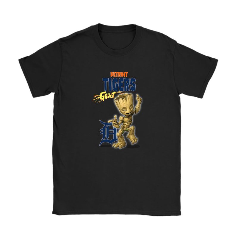 Groot MLB Detroit Tigers Unisex T-Shirt Cotton Tee TAT13037