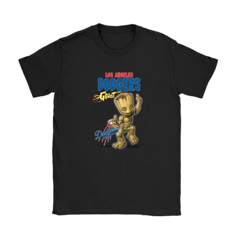 Groot MLB Los Angeles Dodgers Unisex T-Shirt Cotton Tee TAT13074