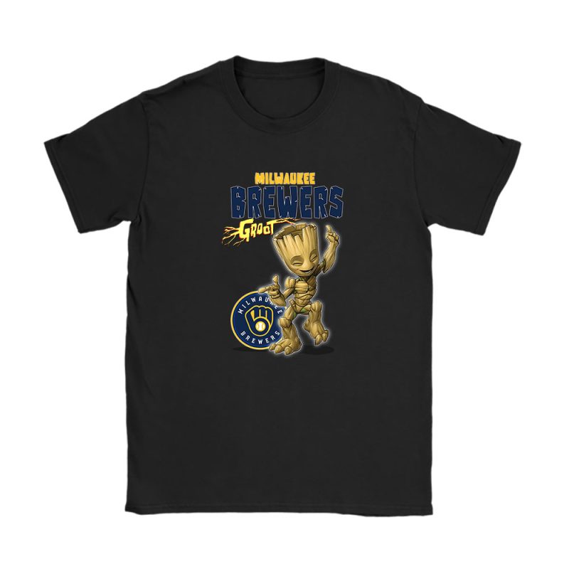 Groot MLB Milwaukee Brewers Unisex T-Shirt Cotton Tee TAT13083