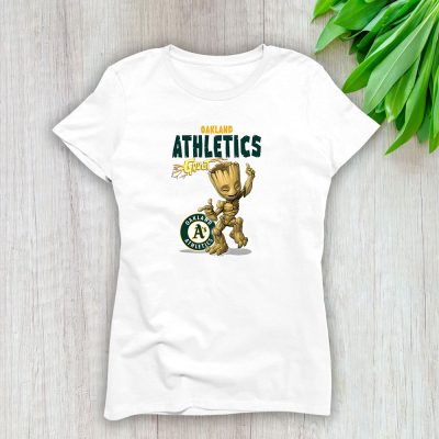 Groot MLB Oakland Athletics Lady T-Shirt Women Tee LTL13129