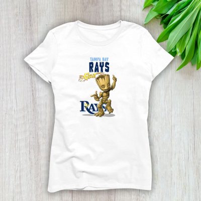 Groot MLB Tampa Bay Rays Lady T-Shirt Women Tee LTL13181