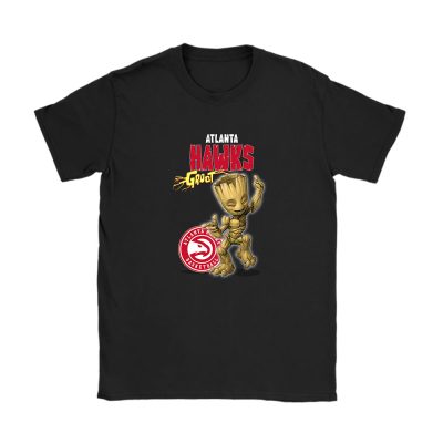 Groot NBA Atlanta Hawks Unisex T-Shirt Cotton Tee TAT12972