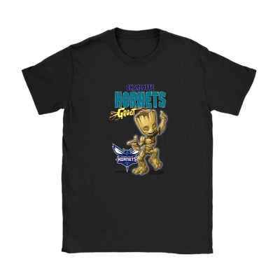 Groot NBA Charlotte Hornets Unisex T-Shirt Cotton Tee TAT13008