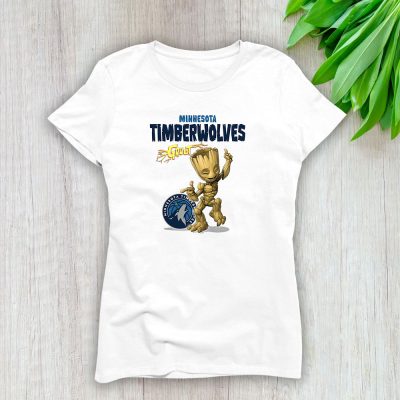 Groot NBA Minnesota Timberwolves Lady T-Shirt Women Tee LTL13098