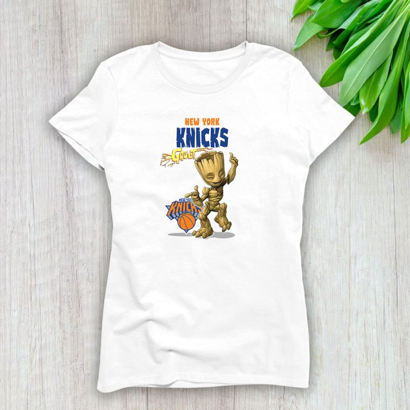 Groot NBA New York Knicks Lady T-Shirt Women Tee LTL13112