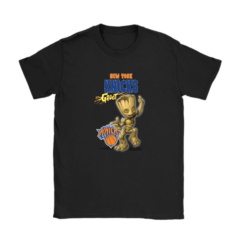 Groot NBA New York Knicks Unisex T-Shirt Cotton Tee TAT13112