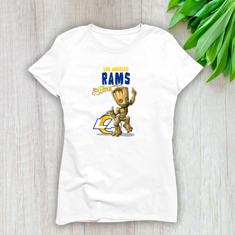 Groot NFL Los Angeles Rams Lady T-Shirt Women Tee LTL13079