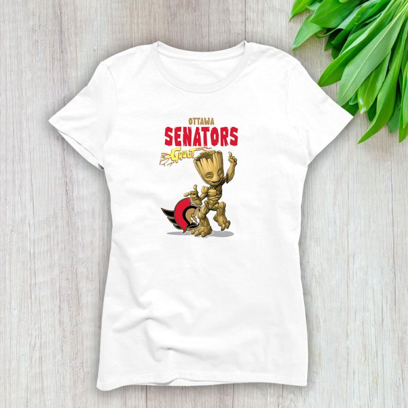 Groot NHL Ottawa Senators Lady T-Shirt Women Tee LTL13133