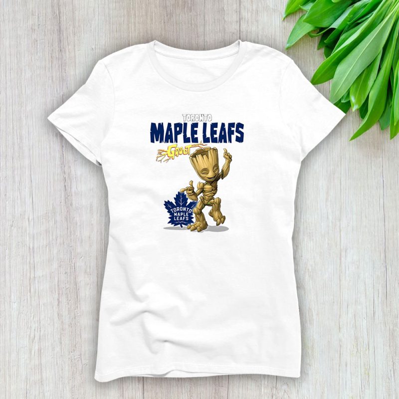 Groot NHL Toronto Maple Leafs Lady T-Shirt Women Tee LTL13185