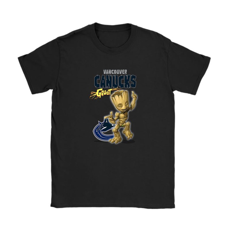 Groot NHL Vancouver Canucks Unisex T-Shirt Cotton Tee TAT13195