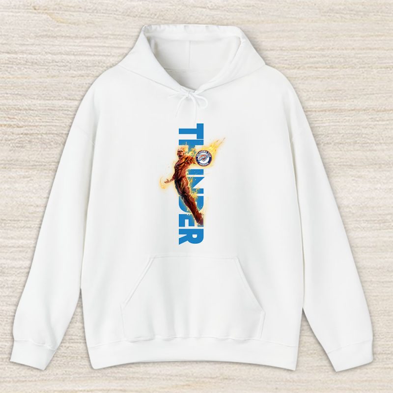 Human Torch NBA Oklahoma City Thunder Unisex Hoodie TAH13293