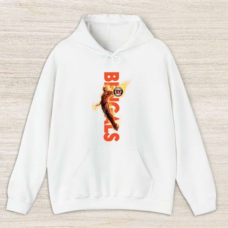 Human Torch NFL Cincinnati Bengals Unisex Hoodie TAH13224