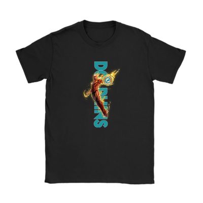 Human Torch NFL Miami Dolphins Unisex T-Shirt Cotton Tee TAT13270