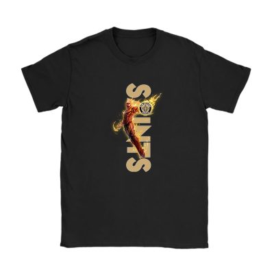 Human Torch NFL New Orleans Saints Unisex T-Shirt Cotton Tee TAT13288