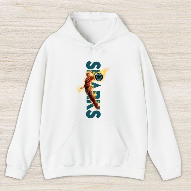 Human Torch NHL San Jose Sharks Unisex Hoodie TAH13313