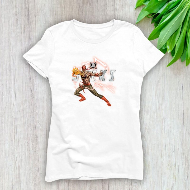 Iron Fist NHL Anaheim Ducks Lady T-Shirt Women Tee LTL13354