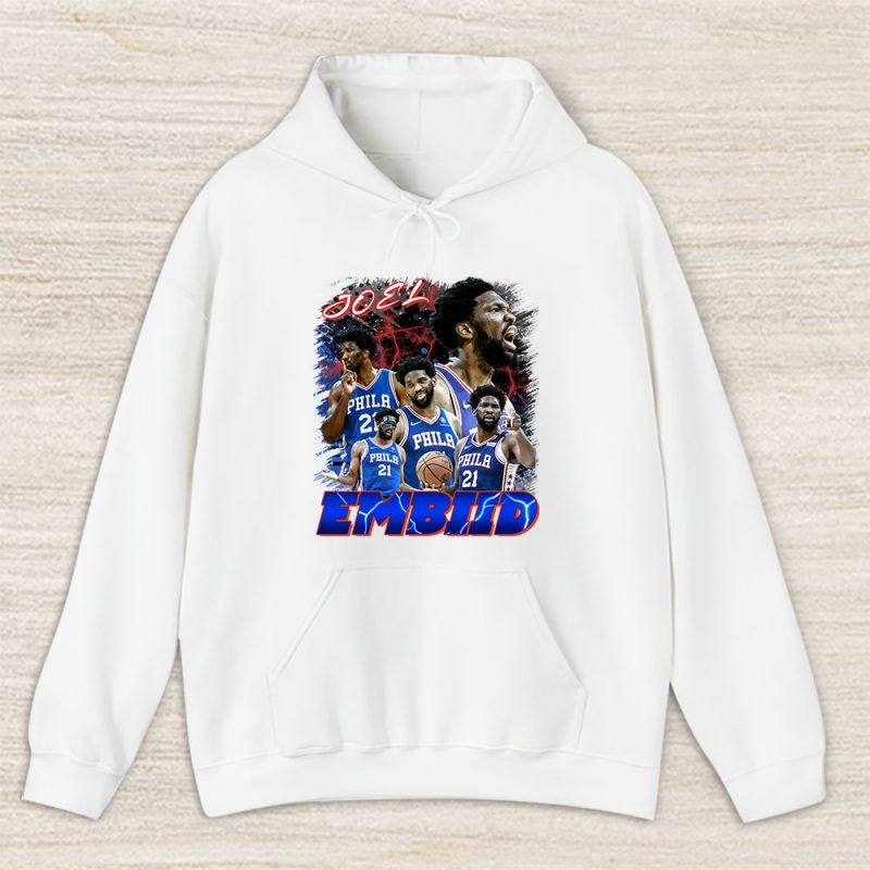 Joel Embiid 21 X Philadelphia 76ers Basketball Team X 90s Style Vintage Unisex Hoodie TAH12875