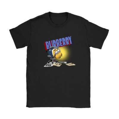 Minions Despicable Me Burberry Unisex T-Shirt Cotton Tee TAT13331