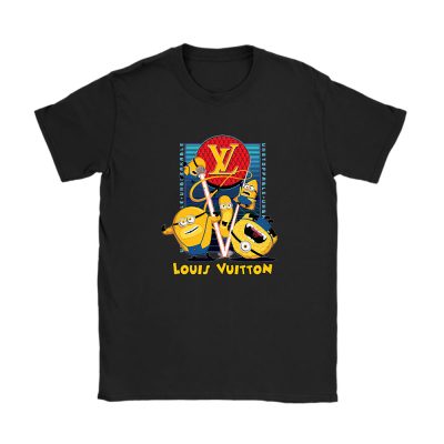 Minions Despicable Me Louis Vuitton Unisex T-Shirt Cotton Tee TAT13336