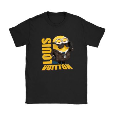 Minions Despicable Me Louis Vuitton Unisex T-Shirt Cotton Tee TAT13337