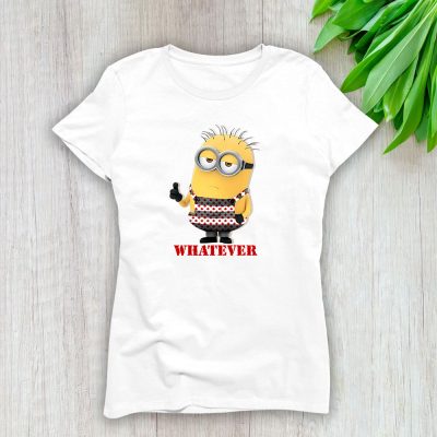 Minions Despicable Me Thumbs Up Whatever Graphic Dsquared2 Lady T-Shirt Women Tee LTL14055