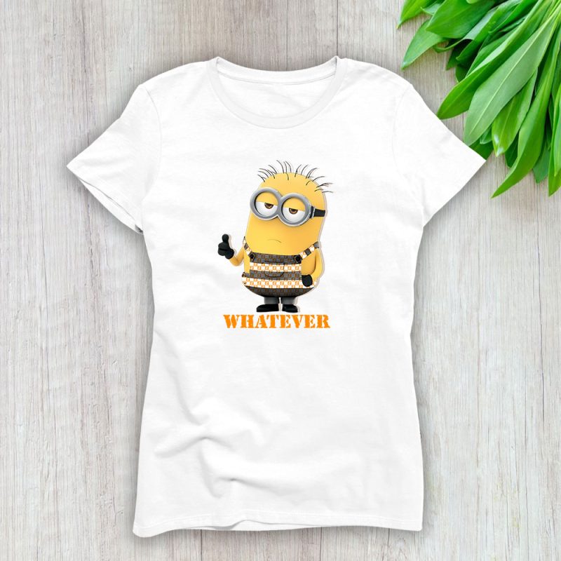 Minions Despicable Me Thumbs Up Whatever Graphic Fendi Lady T-Shirt Women Tee LTL14056