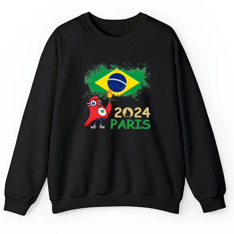 Paris 2024 Olympic Phryge X Team Brazil Fan X Summer Game Unisex Sweatshirt TAS12821