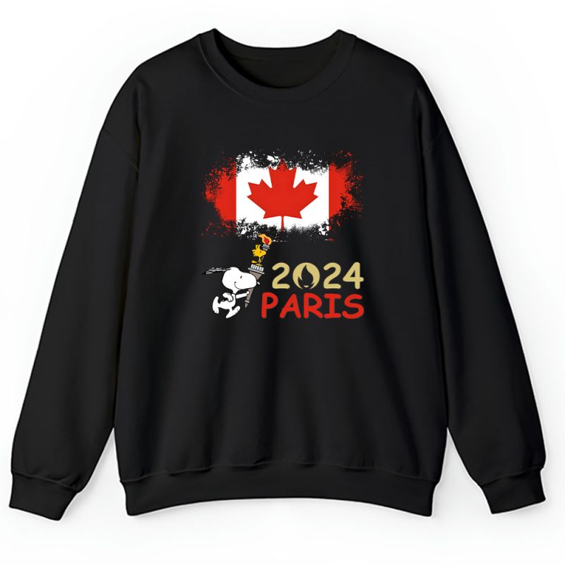 Paris 2024 Olympic X Scoopy Team Canada Fan X Summer Game Unisex Sweatshirt TAS12829