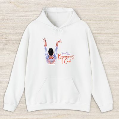 Simone Biles Because I Can X Olympic Paris 2024 X Usa Gymnastics X Simone Biles Signature Unisex Hoodie TAH12812