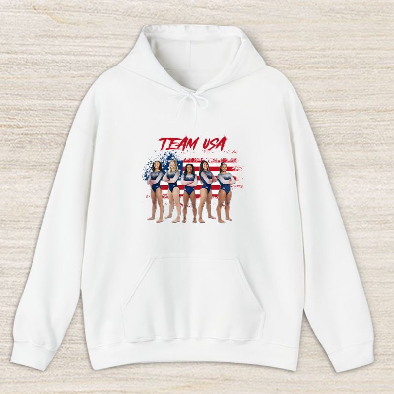 Simone Biles Dtg X Olympic Paris 2024 X Team Usa Gymnastics Unisex Hoodie TAH12817