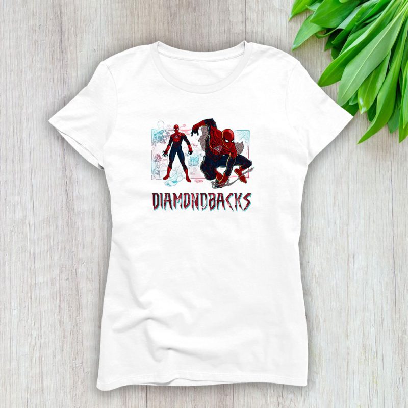 Spiderman MLB Arizona Diamondbacks Lady T-Shirt Women Tee LTL14350