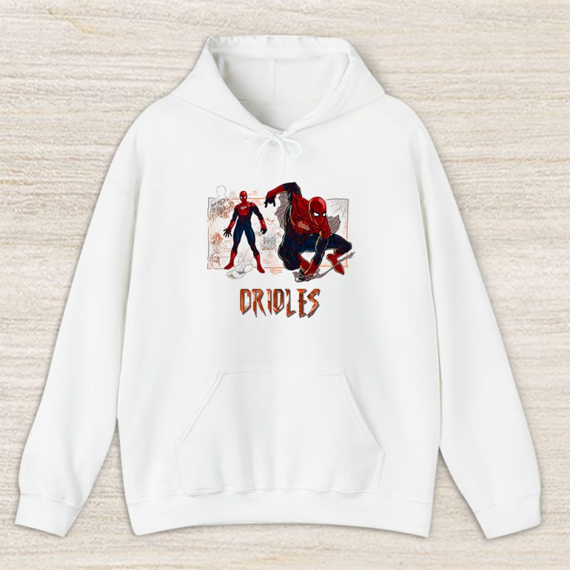 Spiderman MLB Baltimore Orioles Unisex Hoodie TAH14358