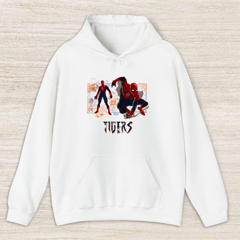 Spiderman MLB Detroit Tigers Unisex Hoodie TAH14387