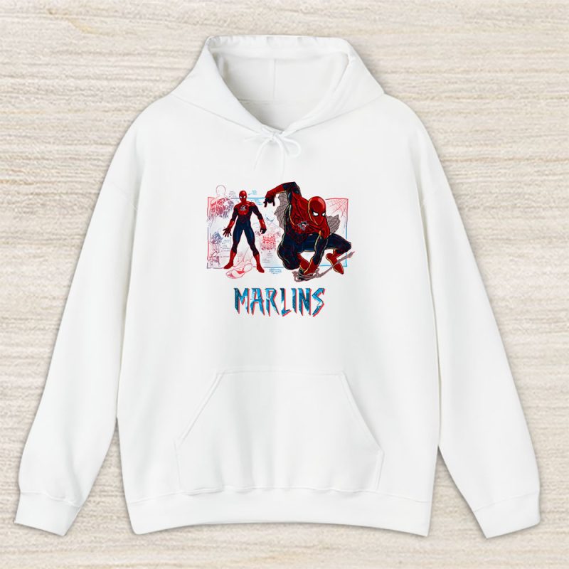 Spiderman MLB Miami Marlins Unisex Hoodie TAH14420