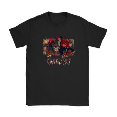 Spiderman NBA Cleveland Cavaliers Unisex T-Shirt Cotton Tee TAT14367