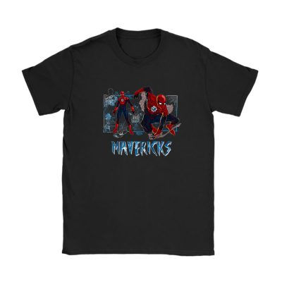 Spiderman NBA Dallas Mavericks Unisex T-Shirt Cotton Tee TAT14383