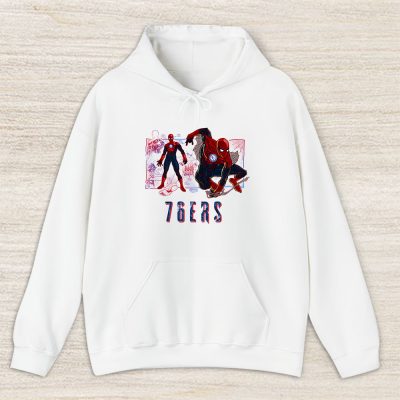 Spiderman NBA Philadelphia 76ers Unisex Hoodie TAH14448