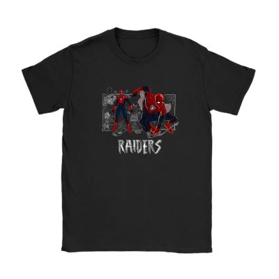 Spiderman NFL Las Vegas Raiders Unisex T-Shirt Cotton Tee TAT14413