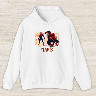 Spiderman NHL Calgary Flames Unisex Hoodie TAH14368