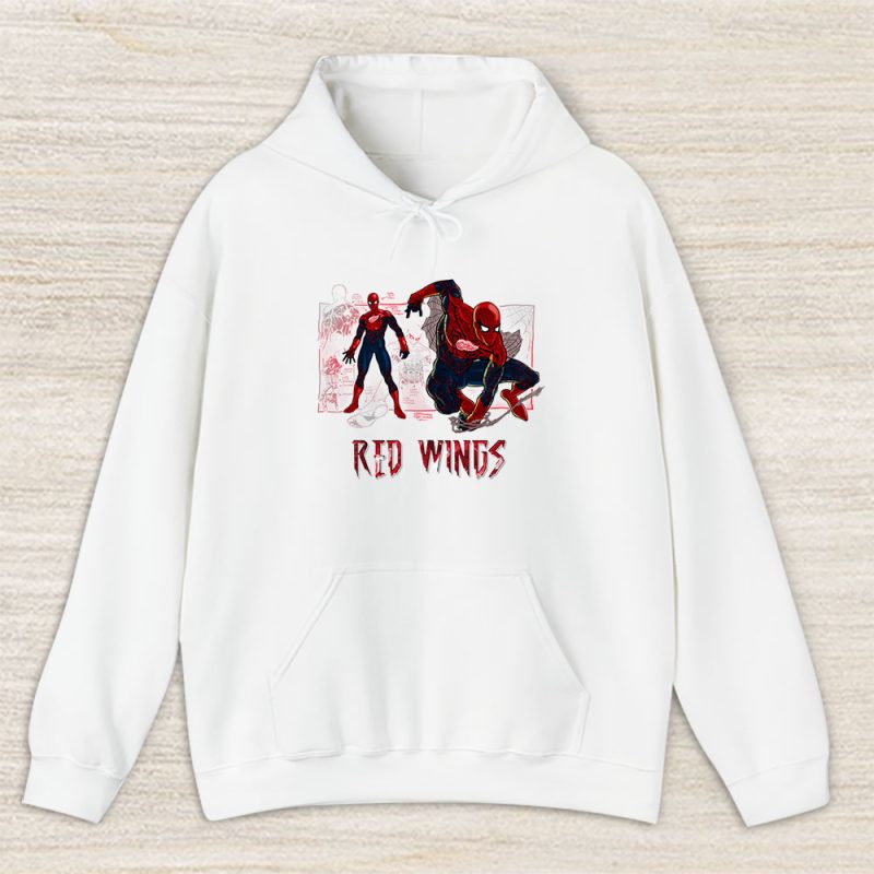 Spiderman NHL Detroit Red Wings Unisex Hoodie TAH14388