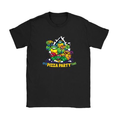 Teenage Mutant Ninja Turtles Pizza Birthday Party Unisex T-Shirt Cotton Tee TAT13344