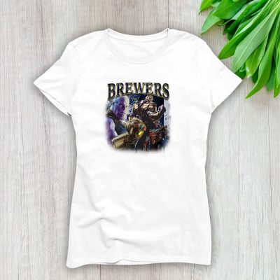 Thanos MLB Milwaukee Brewers Lady T-Shirt Women Tee LTL14528