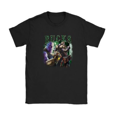 Thanos NBA Milwaukee Bucks Unisex T-Shirt Cotton Tee TAT14529