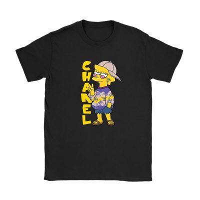 The Simpsons Lisa Simpson Chanel Unisex T-Shirt Cotton Tee TAT14073